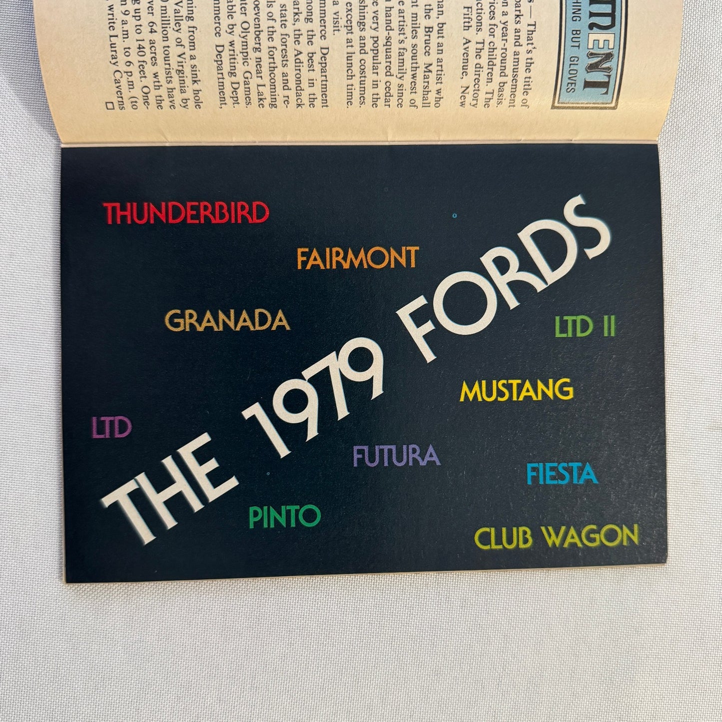 1979 Ford Car Brochure Magazine Ford Pinto LTD Thunderbird Mustang Granada