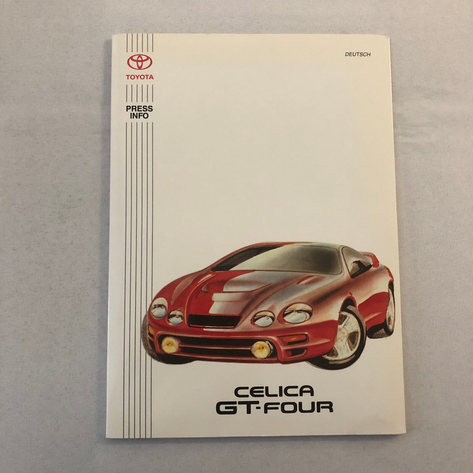 1994 Toyota Celica GT-Four Car Press Kit with Photos GERMAN TEXT European