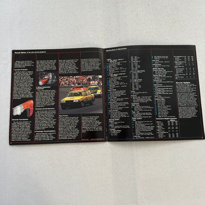 1985 Renault Alliance Car Sales Brochure Catalog Limited L DL Convertible