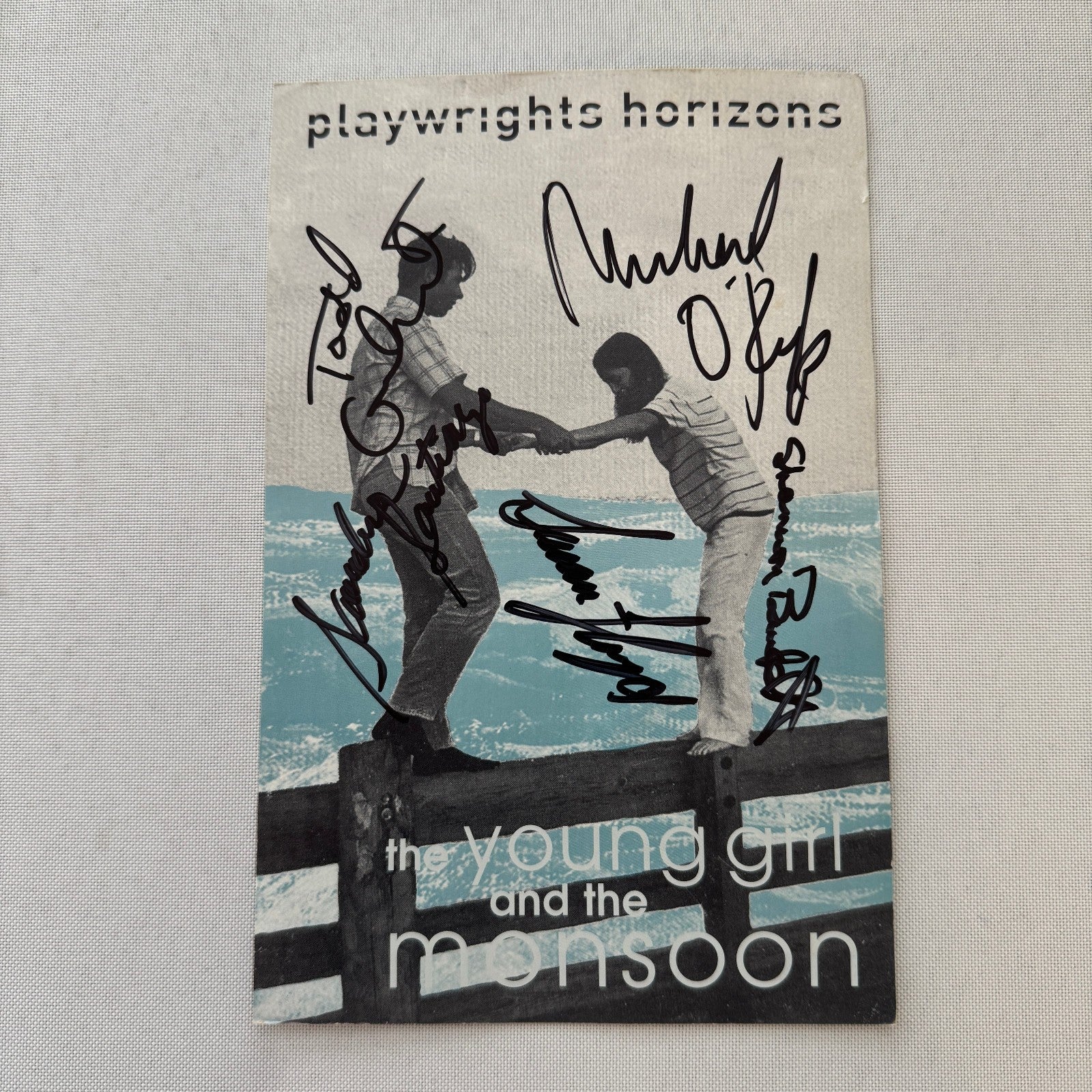 The Young Girl and the Monsoon Cast Signed Program Playbill 5x Signatures
