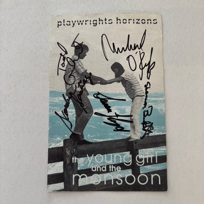 The Young Girl and the Monsoon Cast Signed Program Playbill 5x Signatures