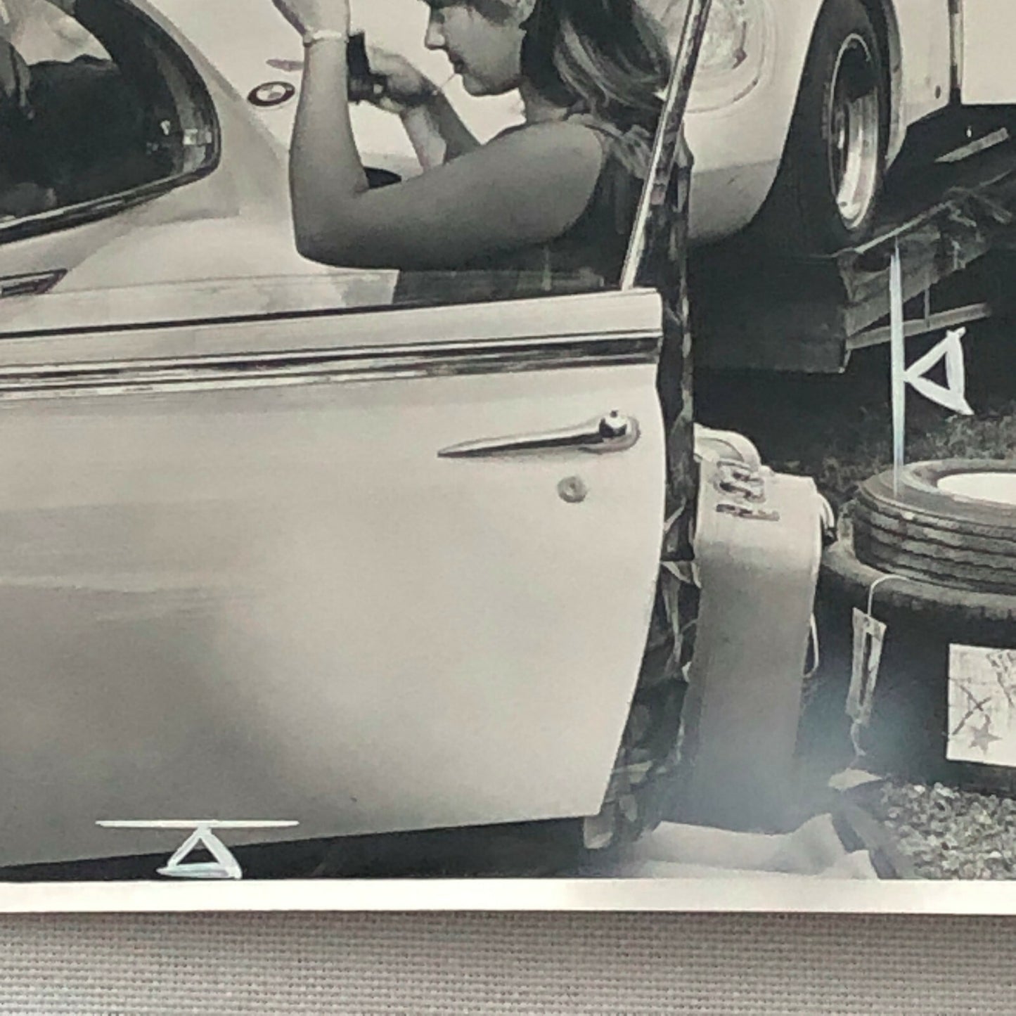 Vintage Chevron BMW Racing Car Photo Photograph Digby Martland Norisring Circuit