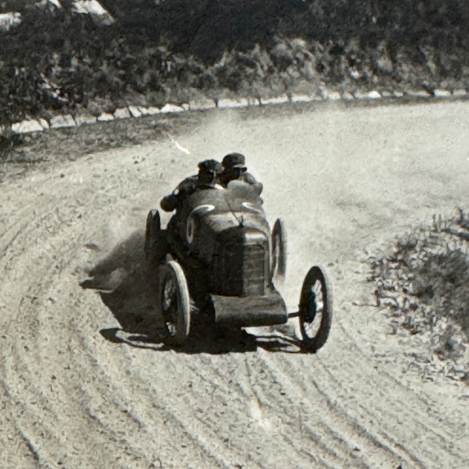 Vintage Photograph Photo Print Early Racing Car Race Motorsports