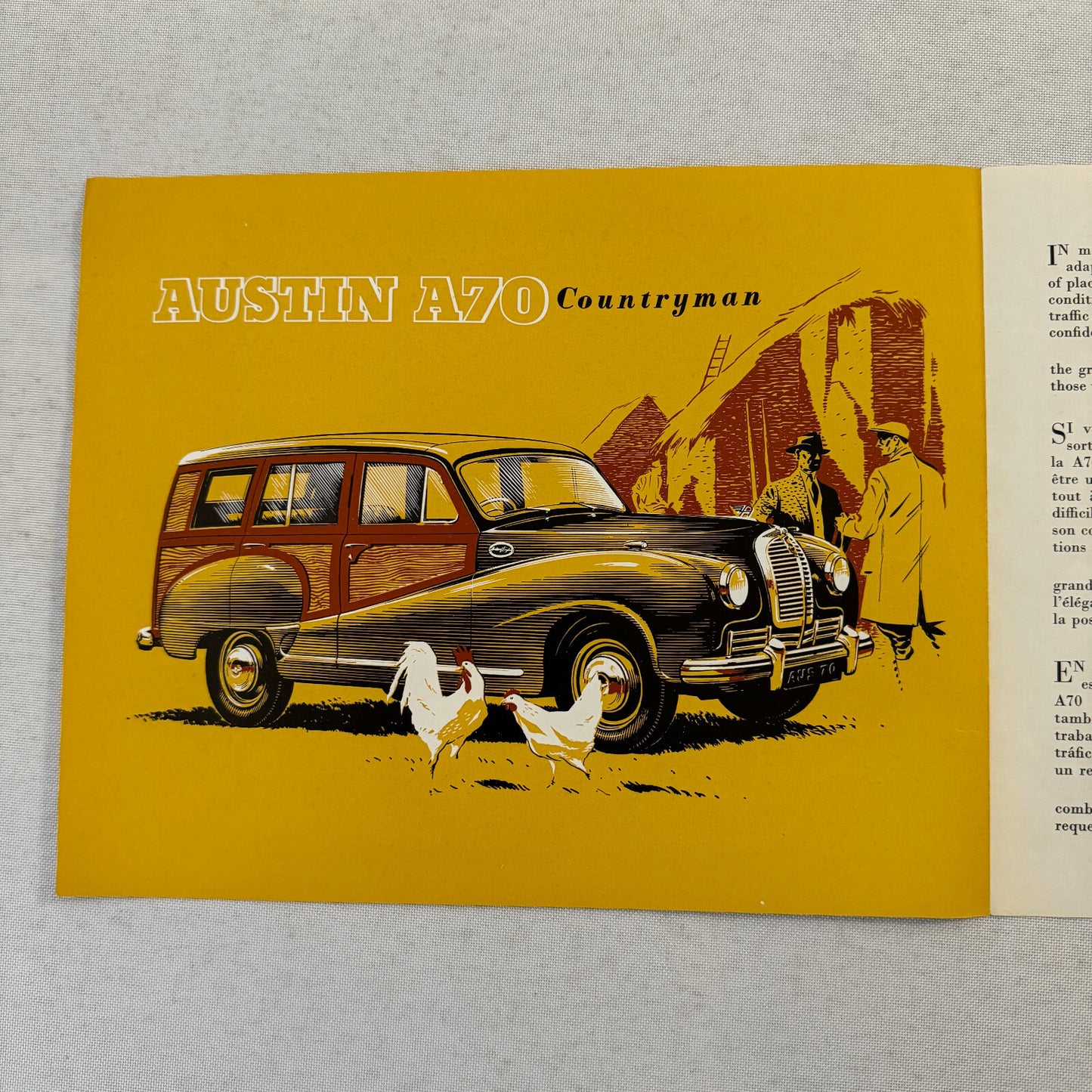 Austin A70 Countryman Car Sales Brochure Catalog Advertising Vintage
