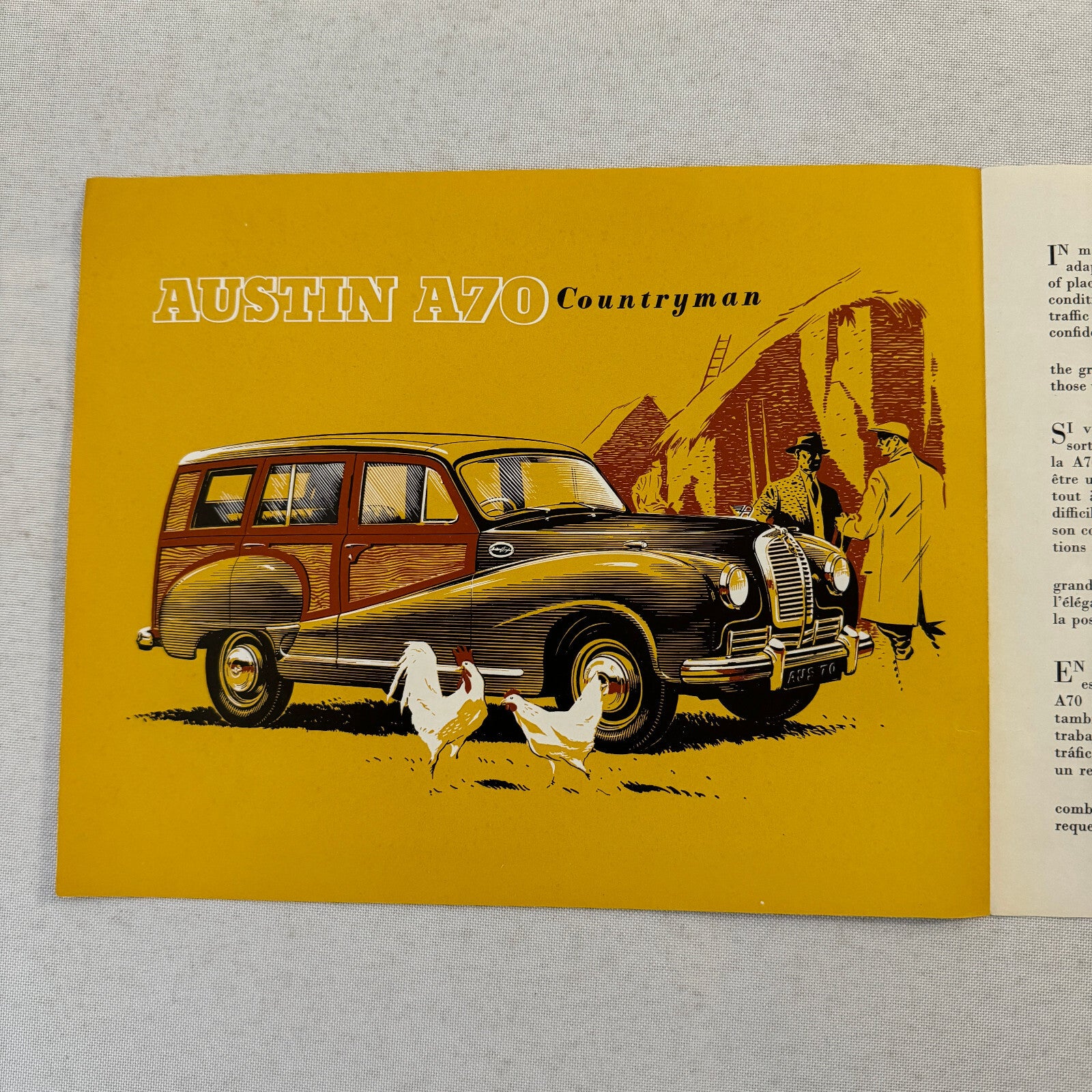Austin A70 Countryman Car Sales Brochure Catalog Advertising Vintage