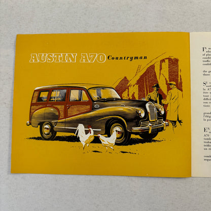 Austin A70 Countryman Car Sales Brochure Catalog Advertising Vintage