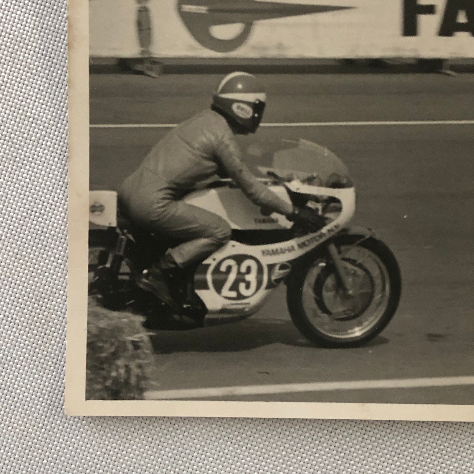 Vintage Motorcycle Racing Photo photograph Yamaha Rodney Gould Koivuniemi