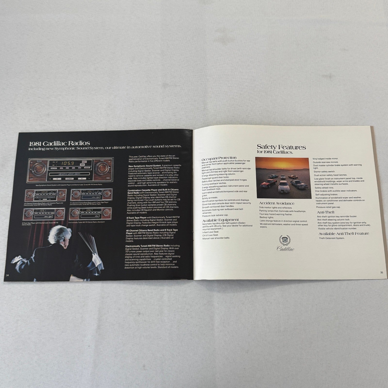 1981 Cadillac Car Sales Brochure Catalog Coupe DeVille Eldorado Seville Brougham