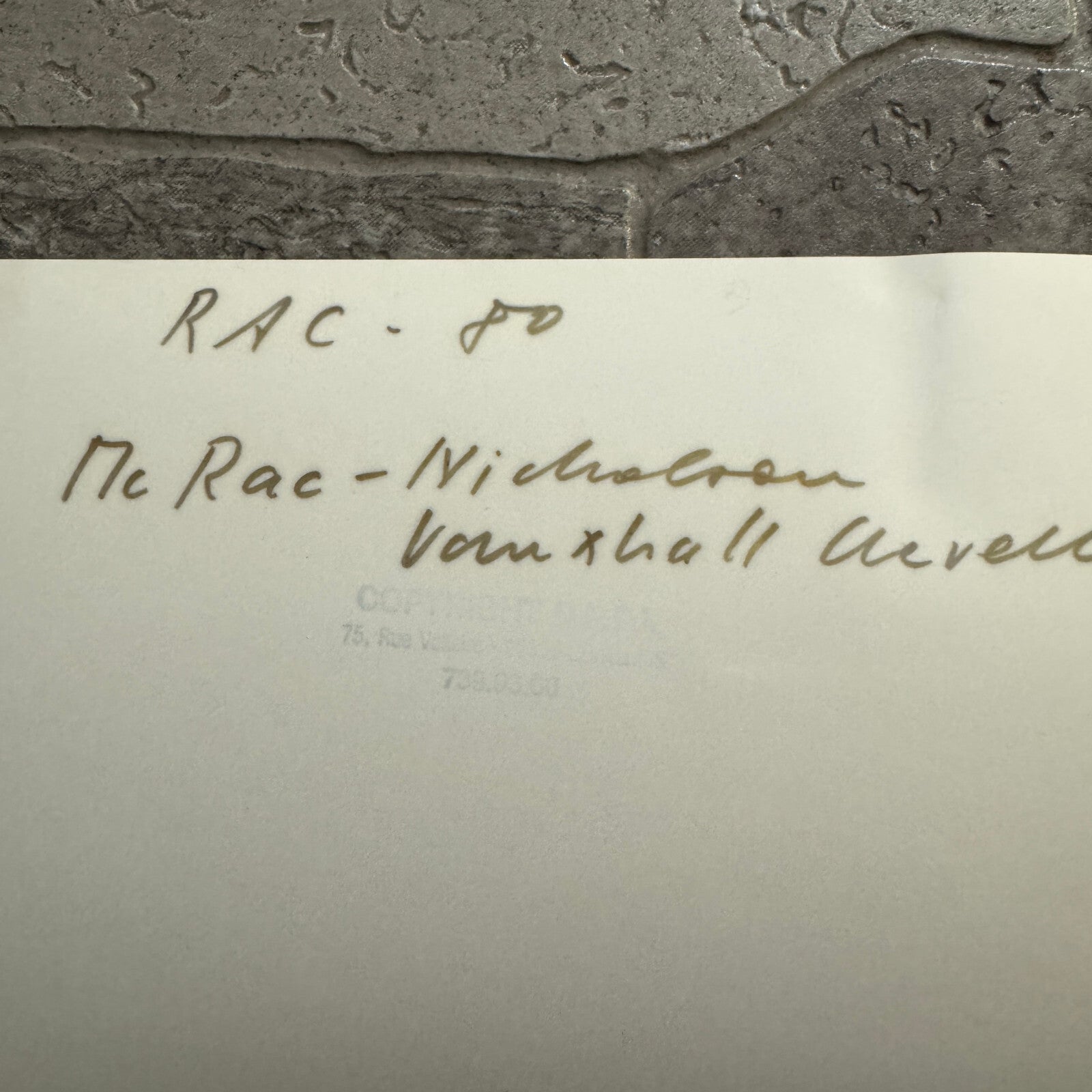 1980 RAC Rally Rallye Car Racing Photo Photograph Vauxhall Chevette Vintage Car