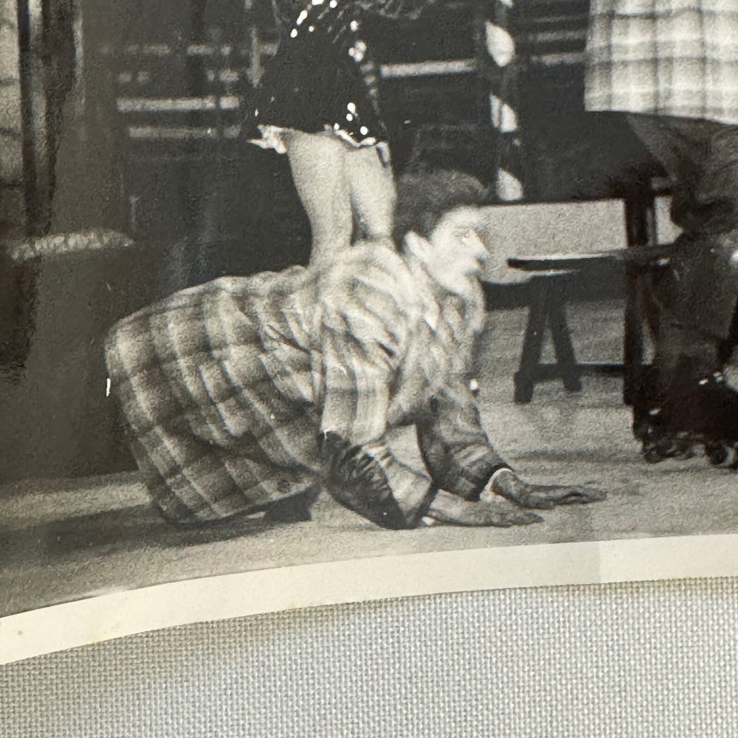 Circus Roller Skating Act Photo Photograph Print Vintage 3 Miehes