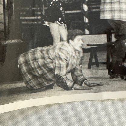 Circus Roller Skating Act Photo Photograph Print Vintage 3 Miehes