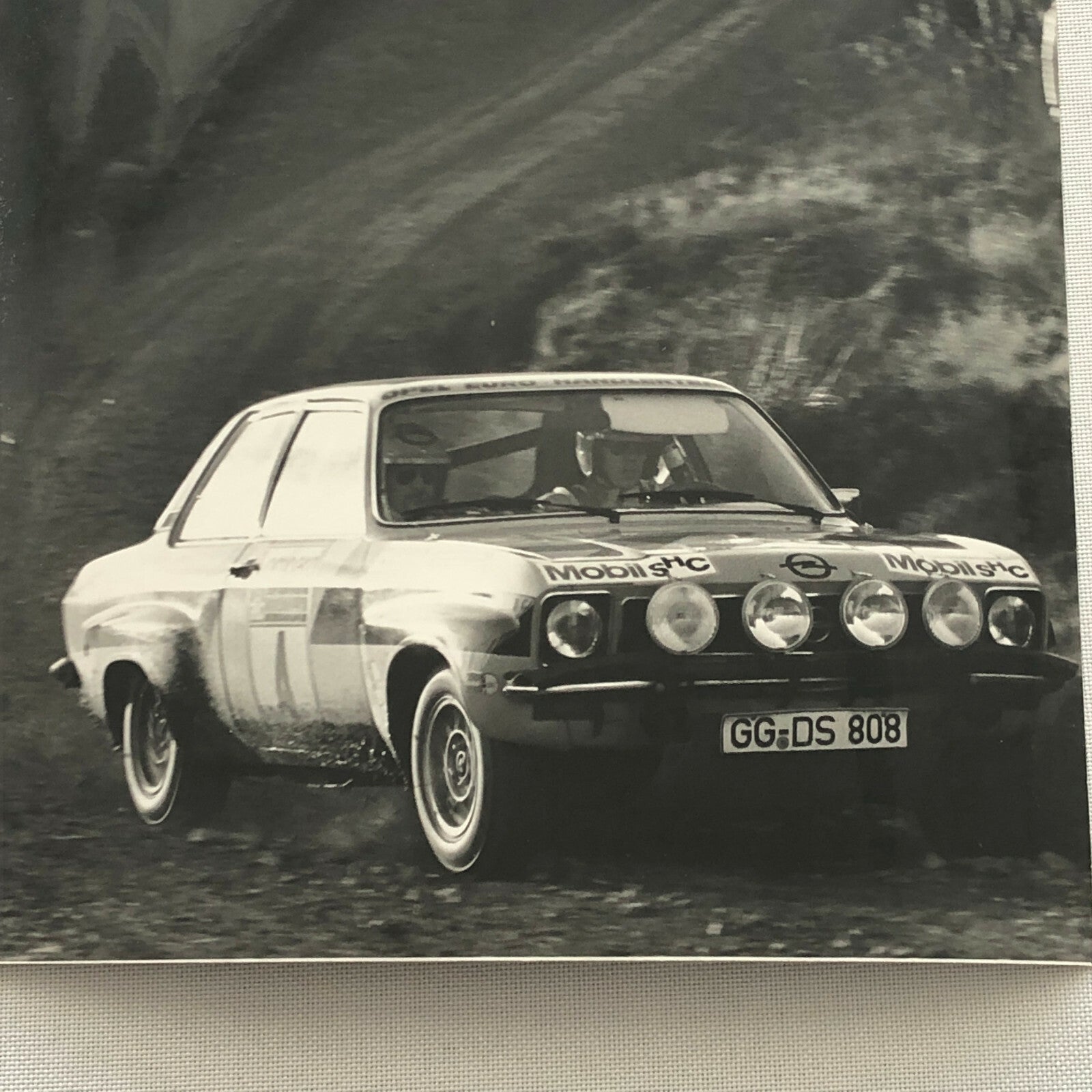 Vintage Rally Racing Photo Photograph 1974 Rallye RAC Opel Car 