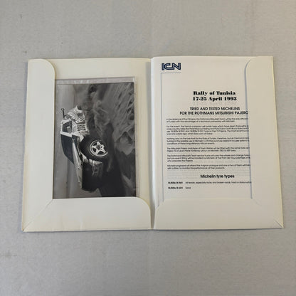 Rothmans Mitsubishi Pajero Rally Rallye Racing Press Kit 1993 Rally of Tunisia