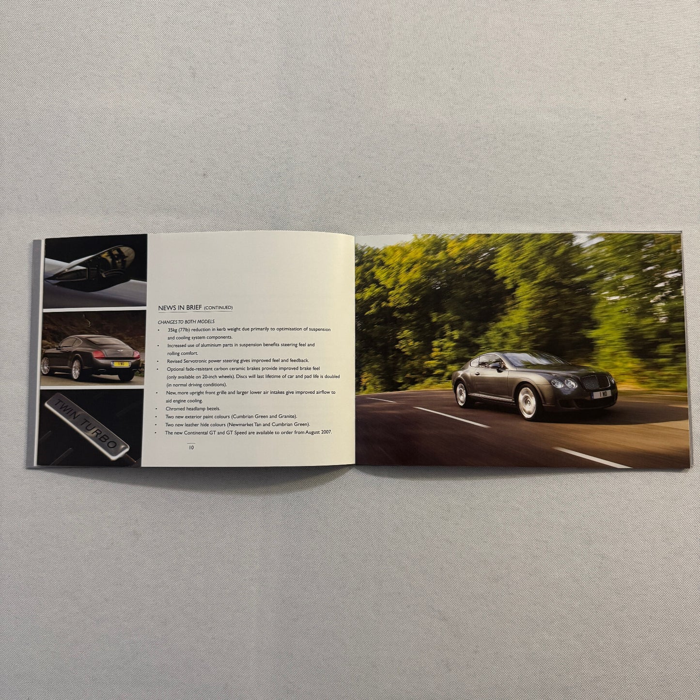 Bentley Contintental GT and GT Speed Press Kit Brochure with CD 2007 2008