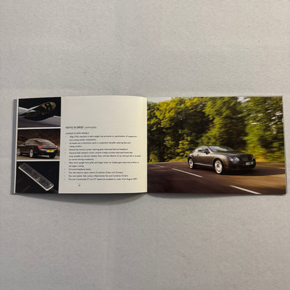 Bentley Contintental GT and GT Speed Press Kit Brochure with CD 2007 2008