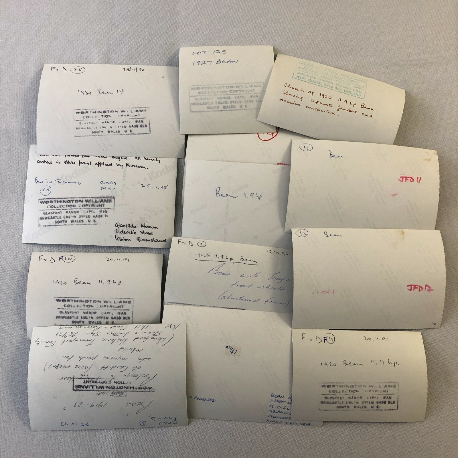 Antique BEAN Car Barn Find Junk Yard Parts Photo Photograph Print Lot of 13