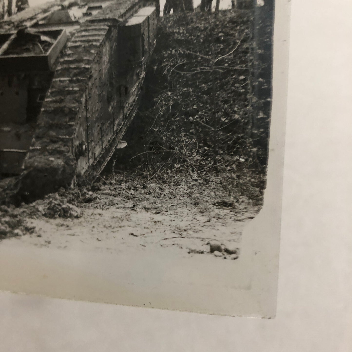 Early Military Tank WW1 World War 1 Glass Plate Lantern Slide