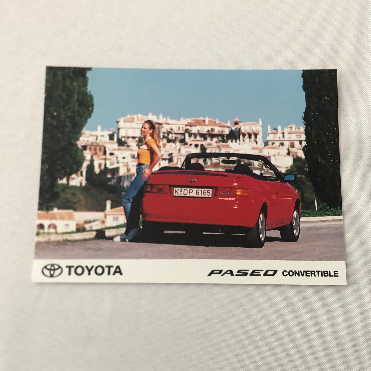 Toyota Paseo Convertible Factory Press Photo Photograph Lot 3x