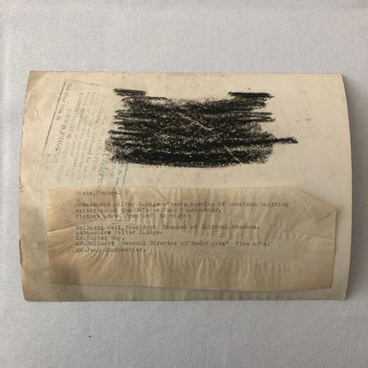 Press Photo Photograph Art Exhibition Galerie Jean Charpentier France Ambassador