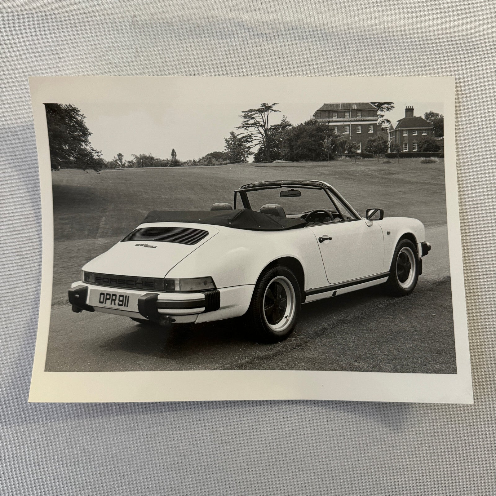 Porsche 911 SC Cabriolet Convertible Car Factory Press Photo Photograph