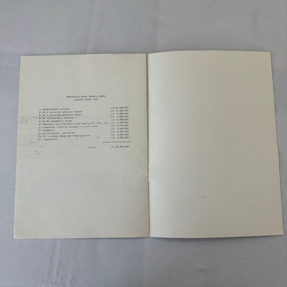 1983 Lucchini Racing Team Brochure Sport 1300 ITALIAN Text