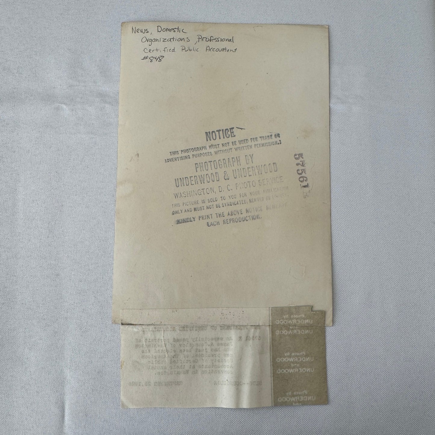 President of Certified Accountants 1926 Press Photo Photograph Portrait Print