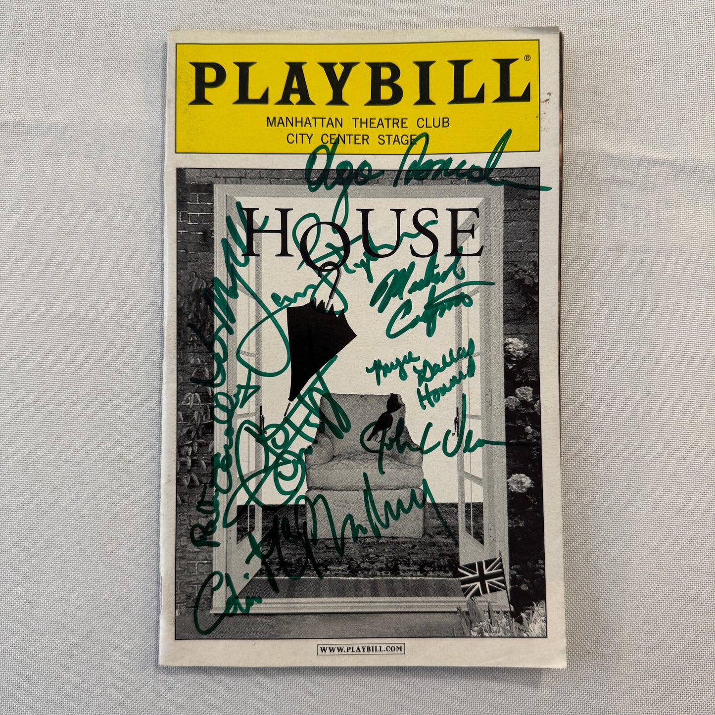 HOUSE Cast Signed Playbill 2002 Autographed Ron Howard Bryce Dallas Howard