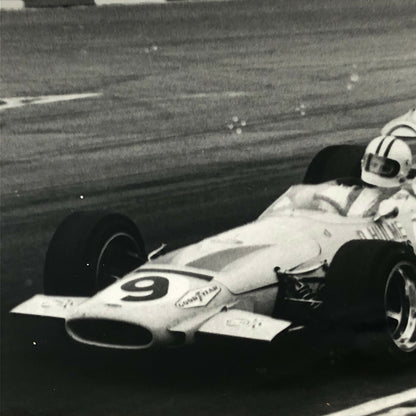 Vintage Racing Car Photo Photograph Print Denny Hulme McLaren Brands Hatch 1970