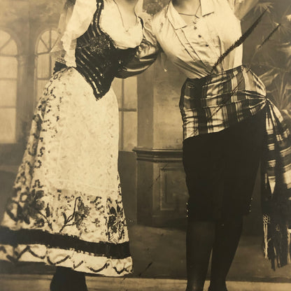 Circus Performer Women Dancers Acrobats Real Photo Postcard RPPC Los Andreace