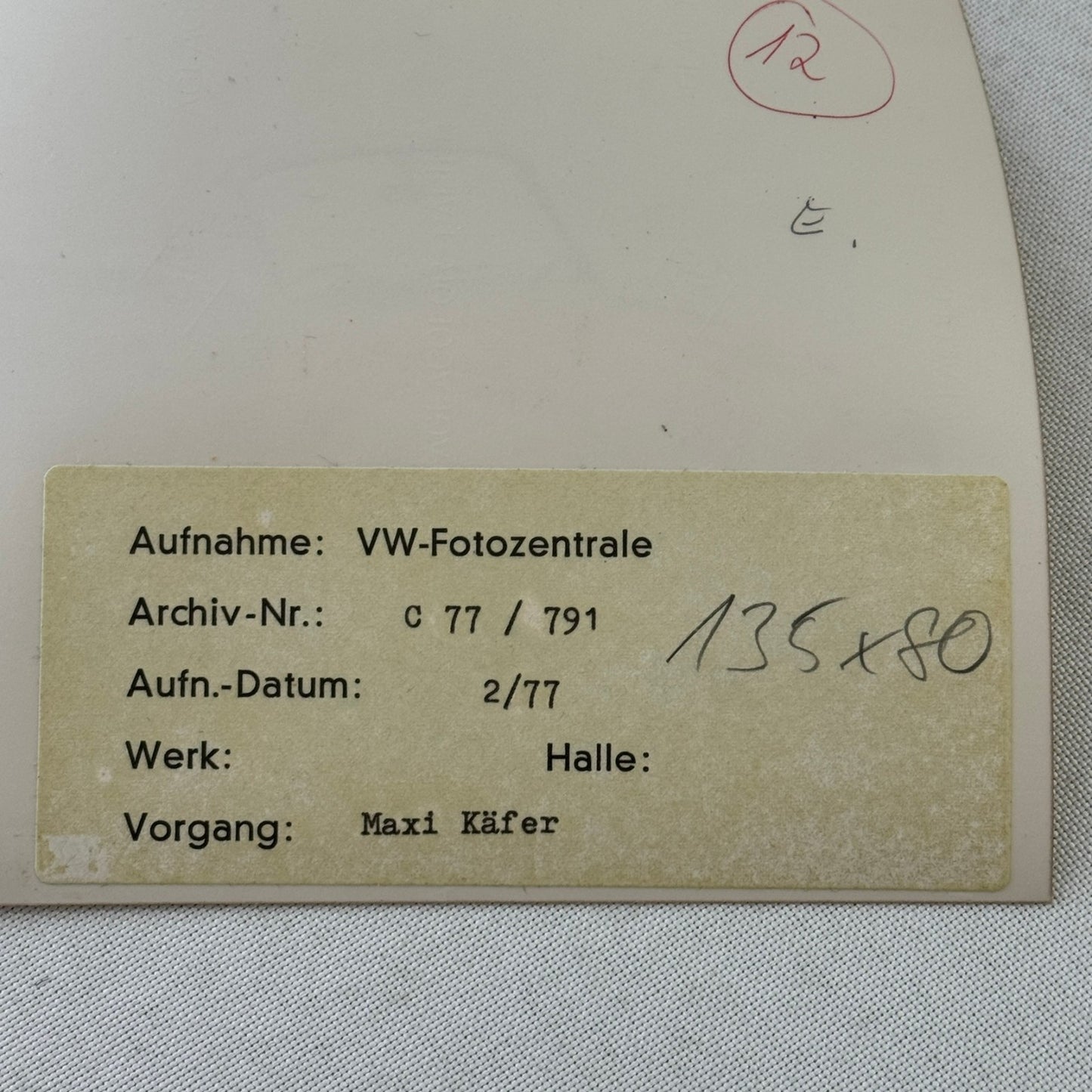 Vintage Volkswagen Beetle Extended Custom Convertible Photo Photograph 1977