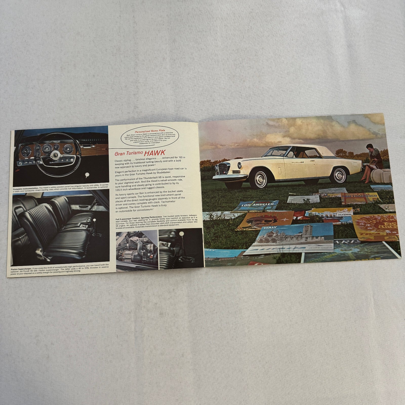 1963 Studebaker Car Sales Brochure Catalog Gran Turismo Hawk Lark Avanti Wagon