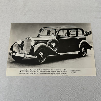 Mercedes Benz Typ 260 D Pullman Landaulet Factory Press Photo Photograph 260D