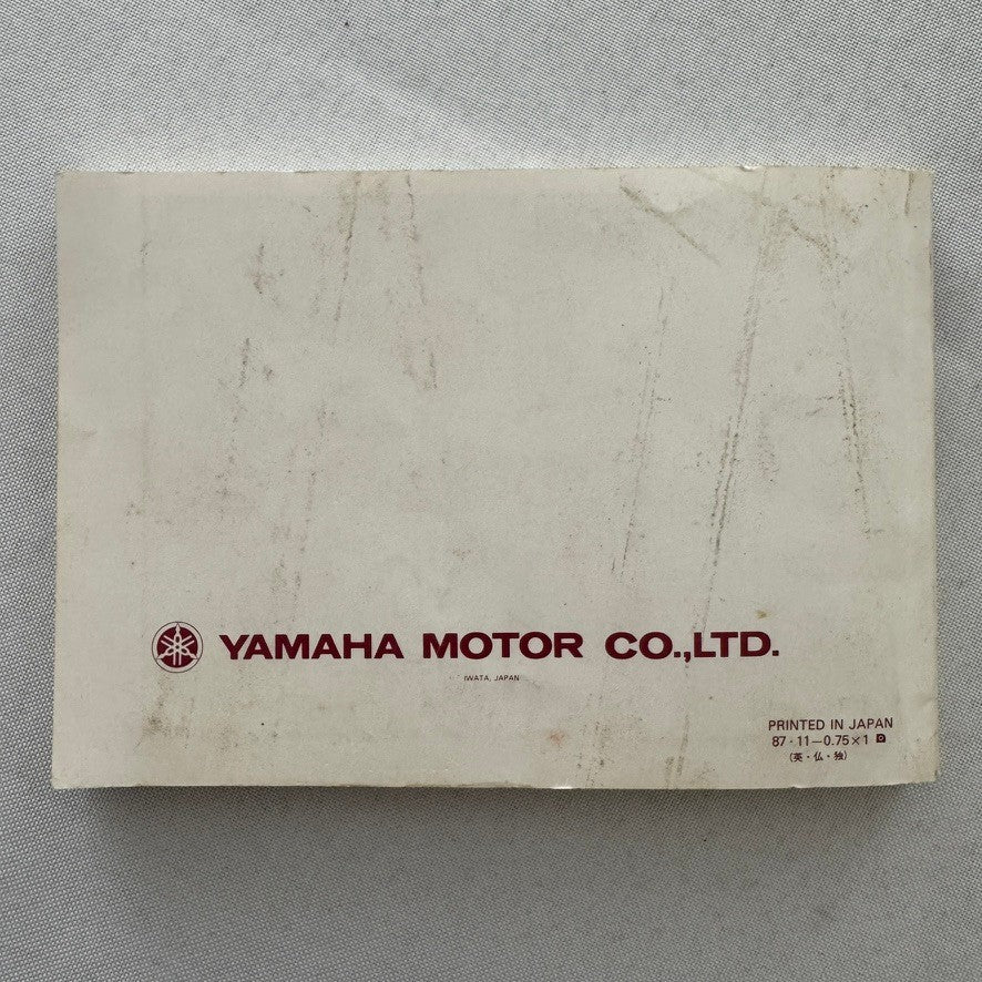 Vintage Yamaha XT500 Motorcycle Bike Owners Manual Instruction Guide Book XT 500