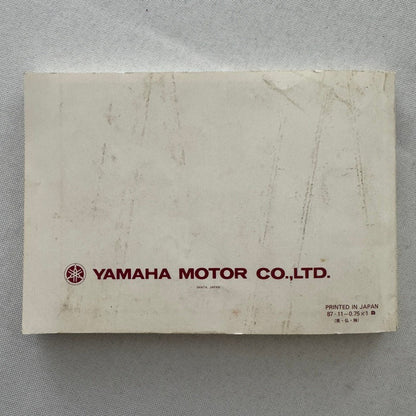 Vintage Yamaha XT500 Motorcycle Bike Owners Manual Instruction Guide Book XT 500