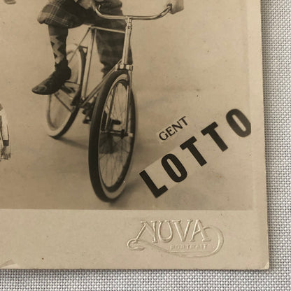 Circus Clown Performer Photo Photograph Print Bicycle Act European Vintage