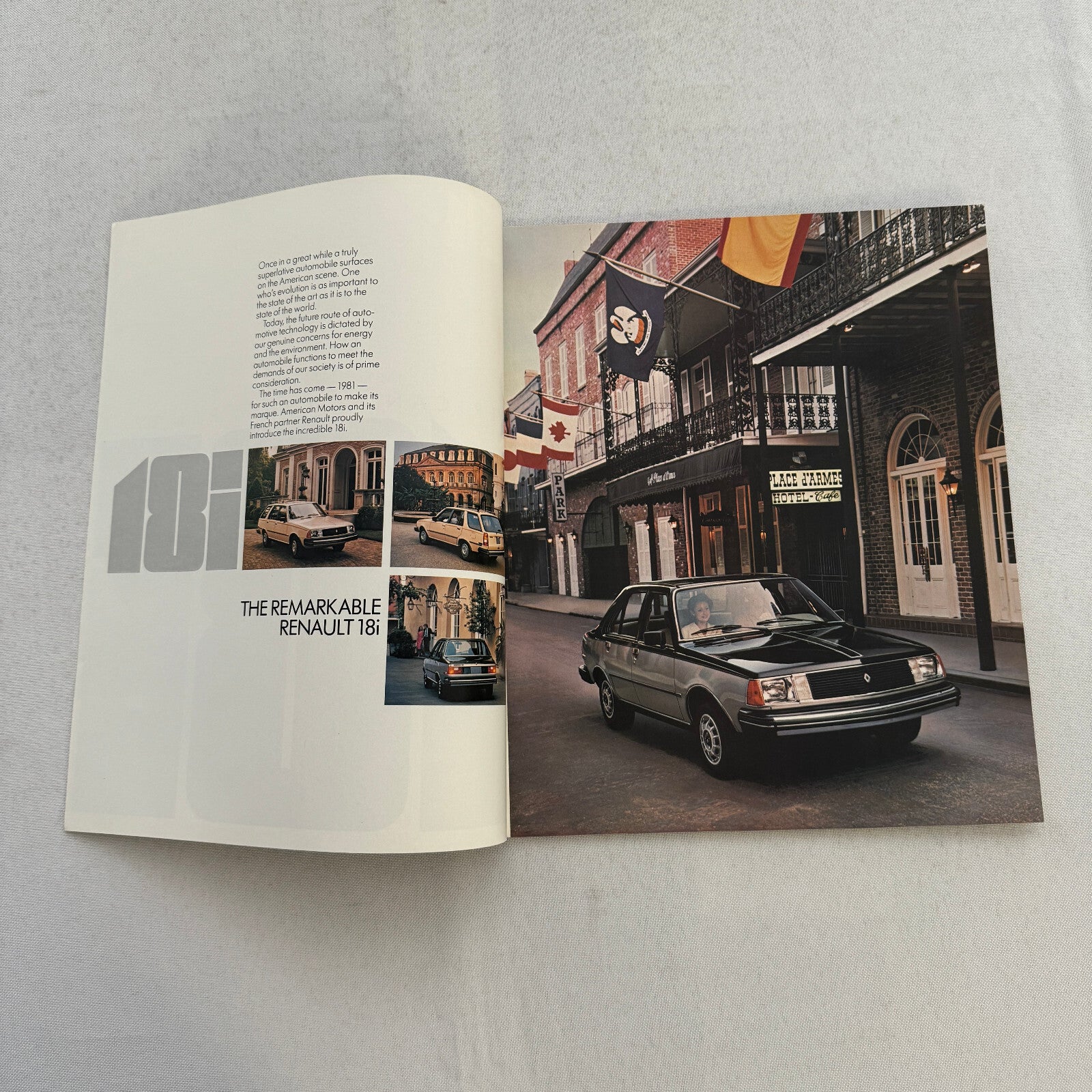 1981 Renault 18i Car Sales Brochure Catalog Vintage Advertising