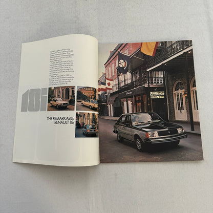 1981 Renault 18i Car Sales Brochure Catalog Vintage Advertising