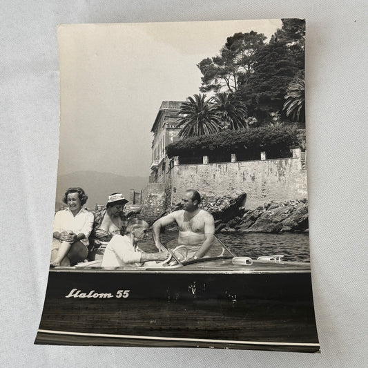 Juan Manuel Fangio Retirement Vacation Holiday Italian Press Photo F1 Racing