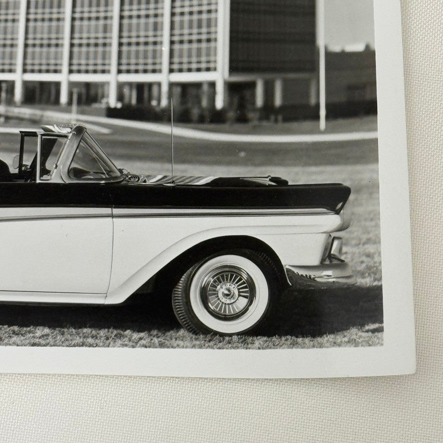 1957 Ford Fairlane Sunliner Convertible Car Photo Photograph Modern Print