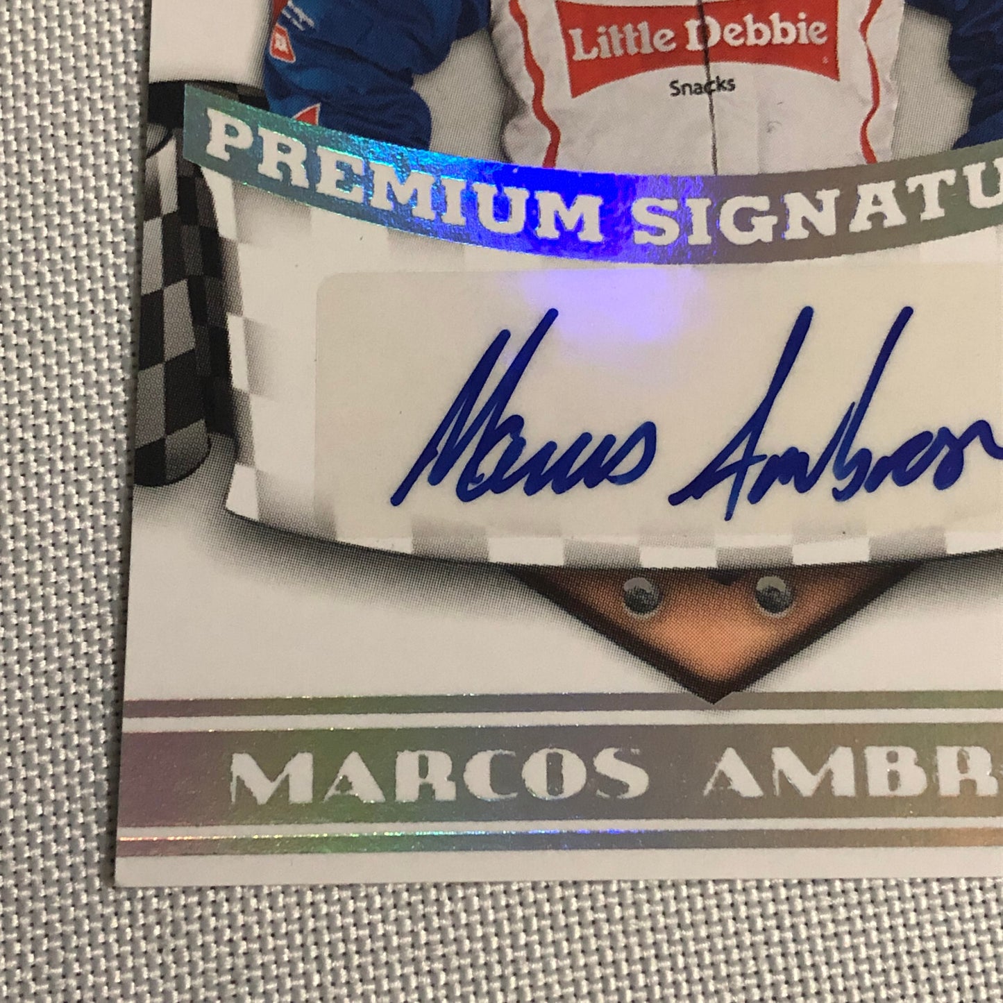 2009 Press Pass Premium Signatures Marcos Ambrose Signed Signature Auto Card