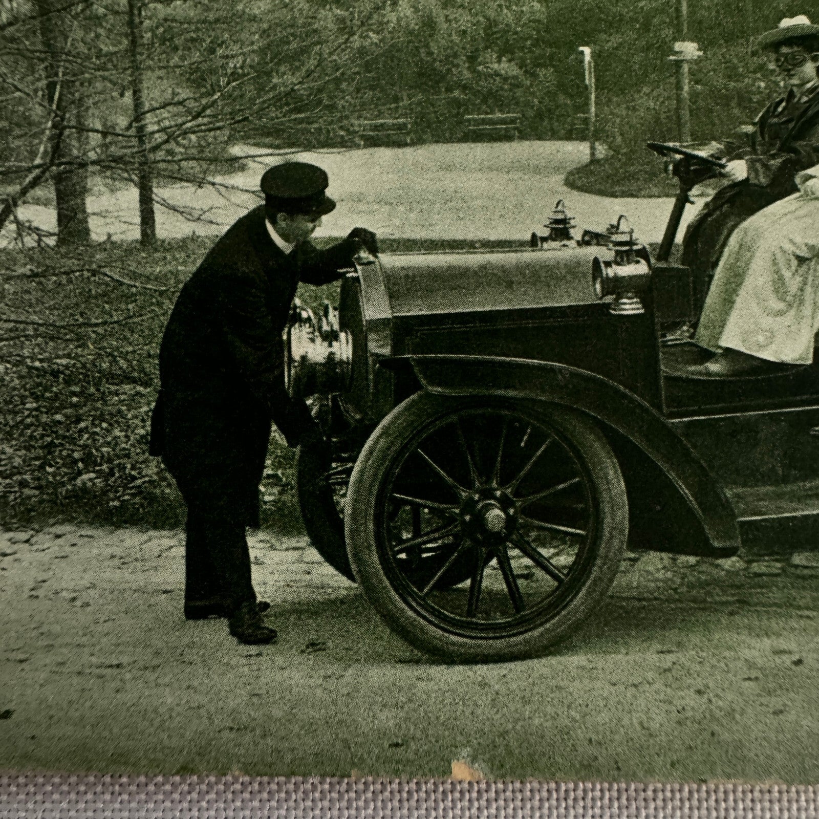 Vintage Car Automobile Postcard Post Card Women Motorists