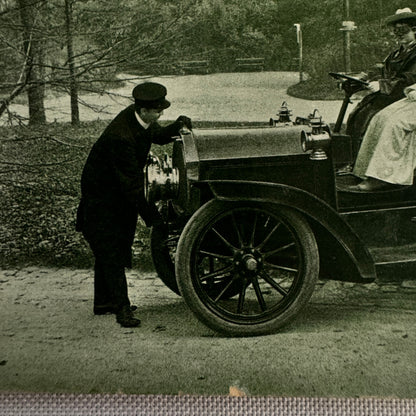 Vintage Car Automobile Postcard Post Card Women Motorists