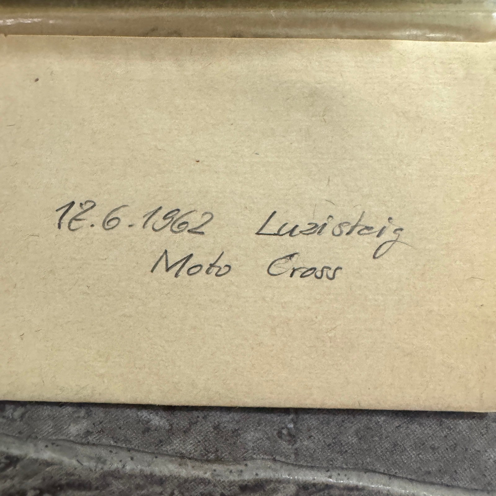 Vintage Motorcycle Racing Photo Luzisteig Motocross Negative Lot 1962