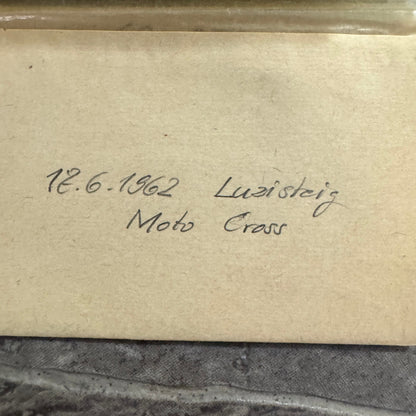 Vintage Motorcycle Racing Photo Luzisteig Motocross Negative Lot 1962