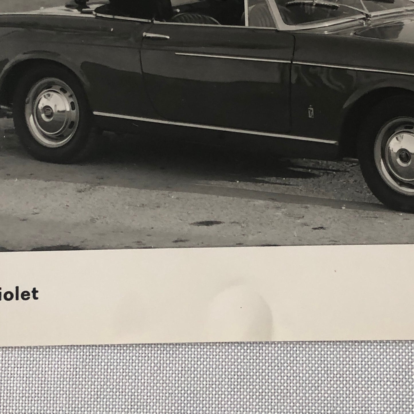Fiat 1500 Cabriolet Convertible Factory Press Photo Photograph