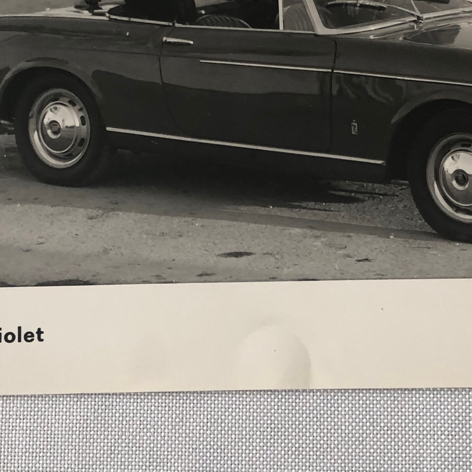 Fiat 1500 Cabriolet Convertible Factory Press Photo Photograph