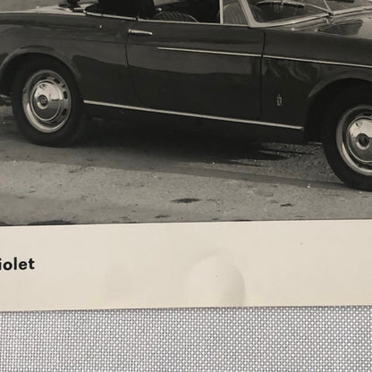 Fiat 1500 Cabriolet Convertible Factory Press Photo Photograph
