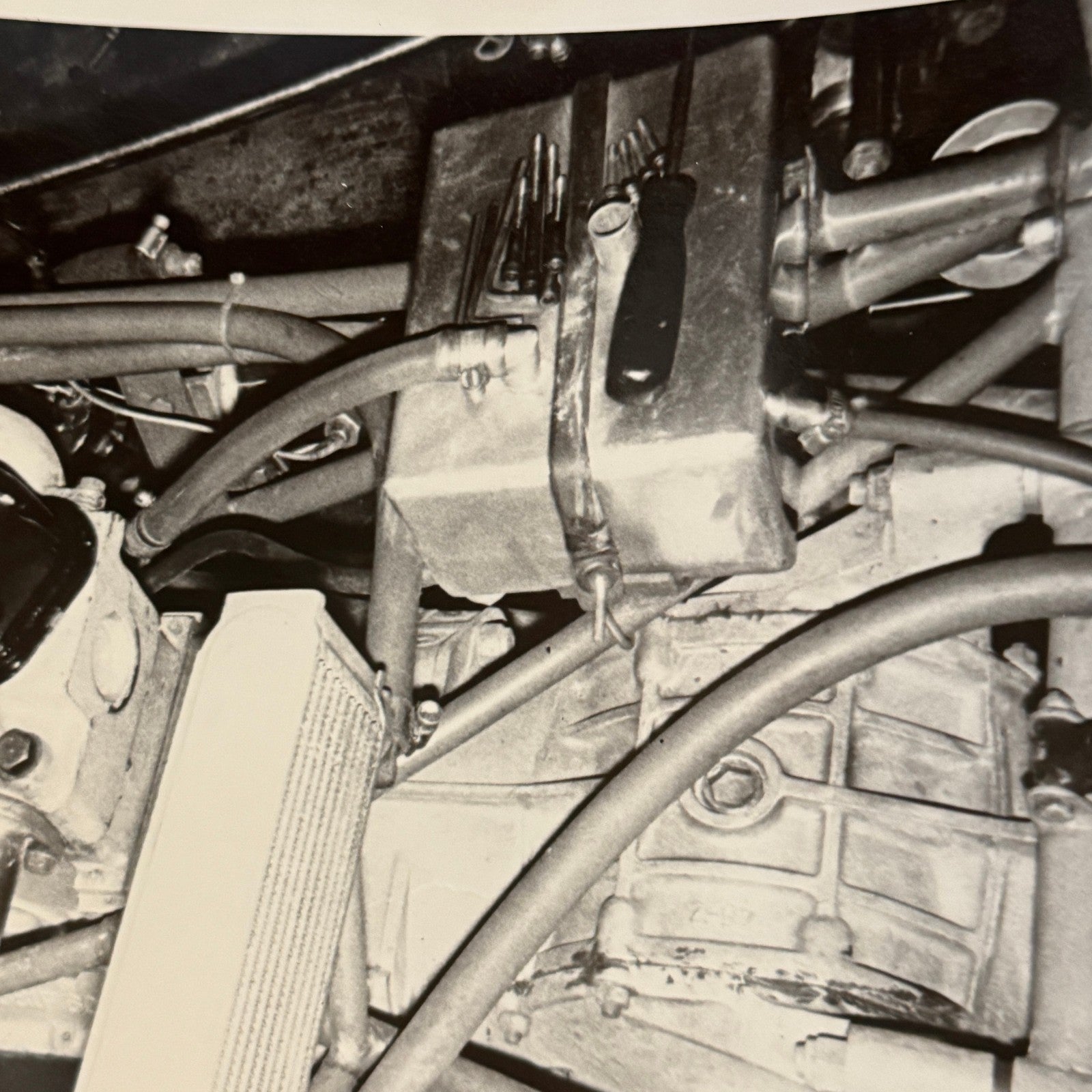 Vintage Car Racing Photo Photograph Print Engine Motor