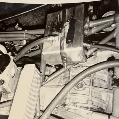 Vintage Car Racing Photo Photograph Print Engine Motor