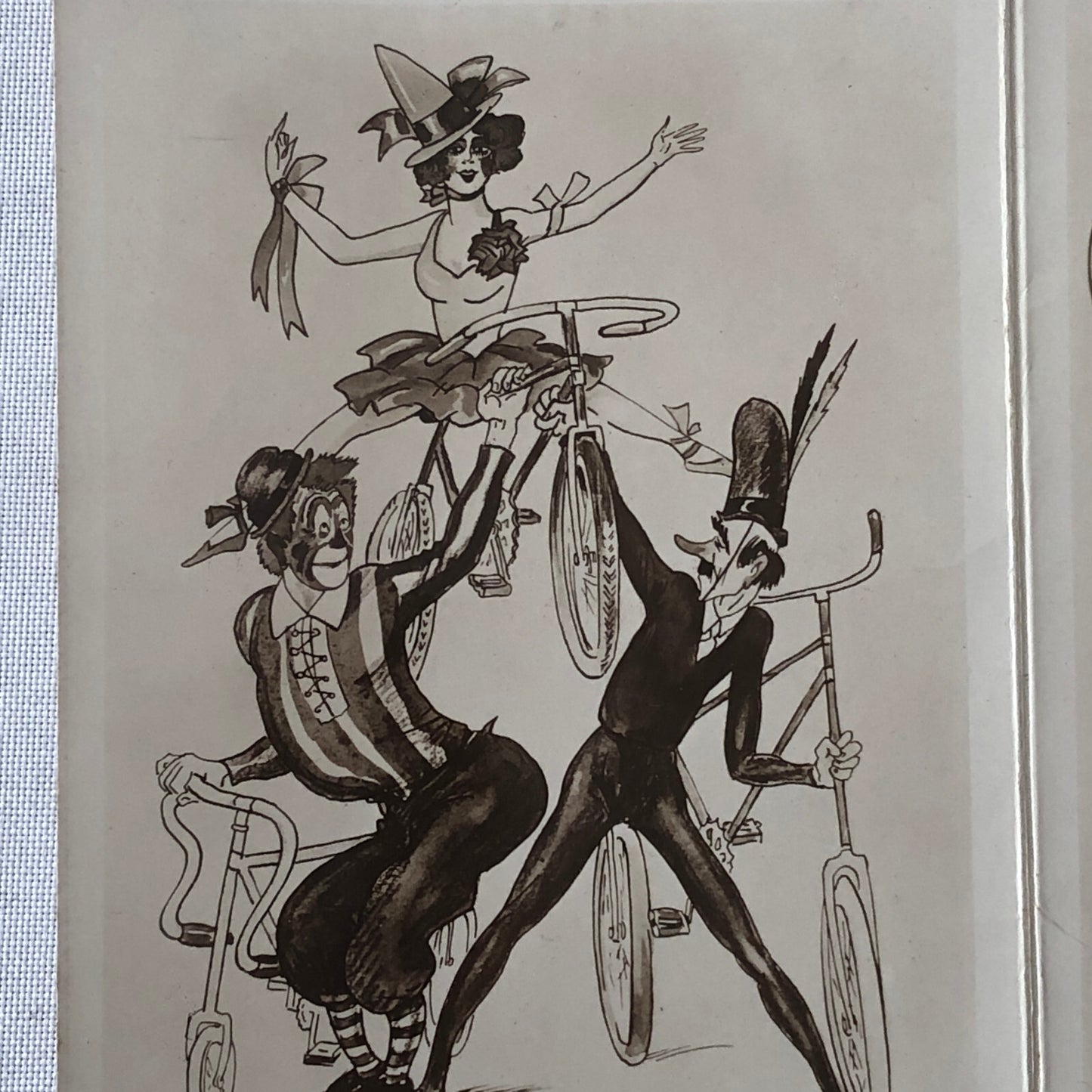 Circus Bicycle Act Photo Card Arnold & Delfini Comp Belgium Bike